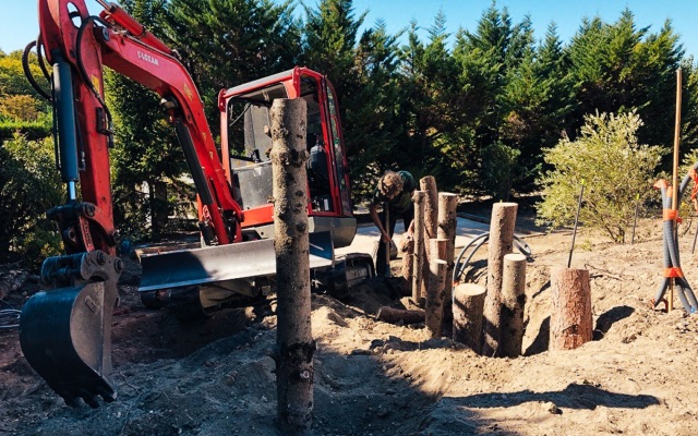 Chantier de jardin permaculture à Bordeaux en Gironde.